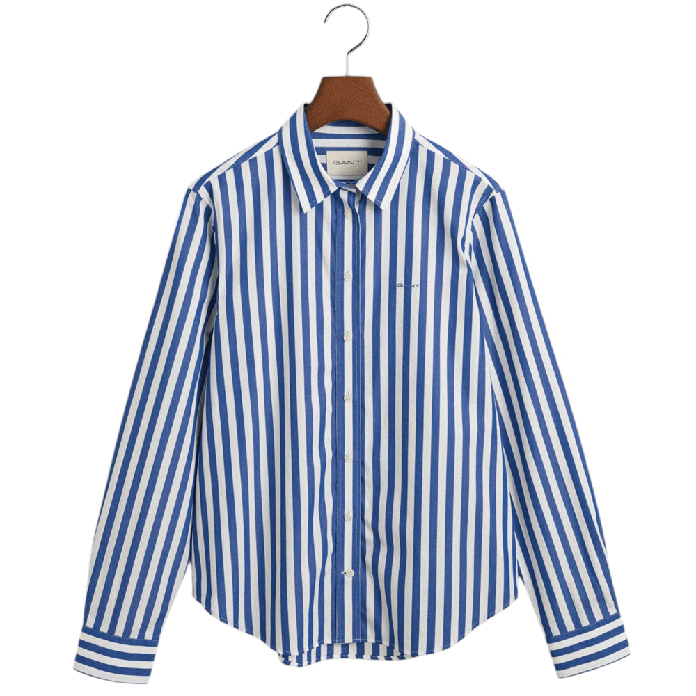 Gant Regular Fit Wide Striped Poplin Shirt